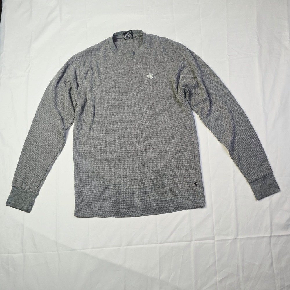 Mecca USA Men's Waffle Knit Thermal Long Sleeve Shirt XL Gray E13